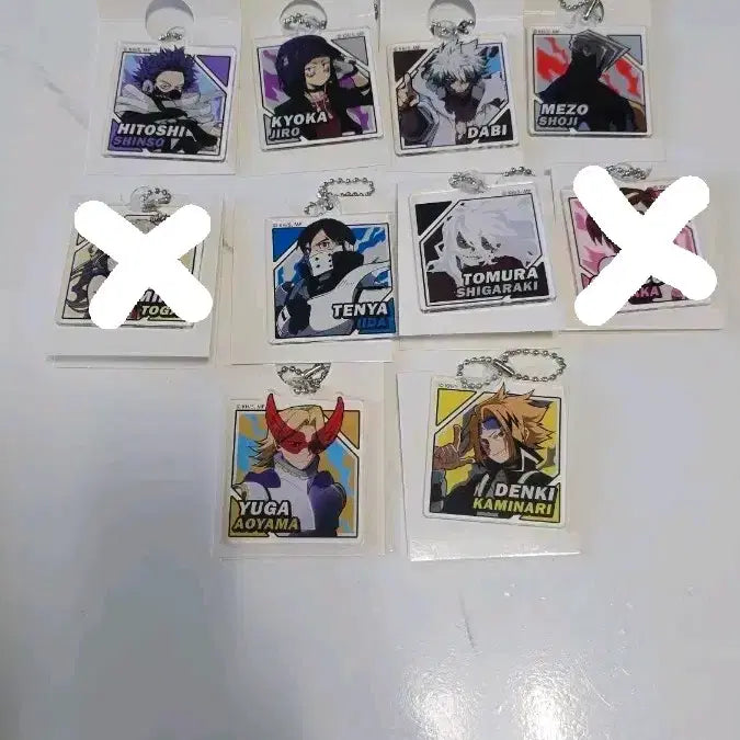 [BUNJANG] Daiso My Hero Academia Acrylic Keychain / 다이소 나히아 아크릴키링