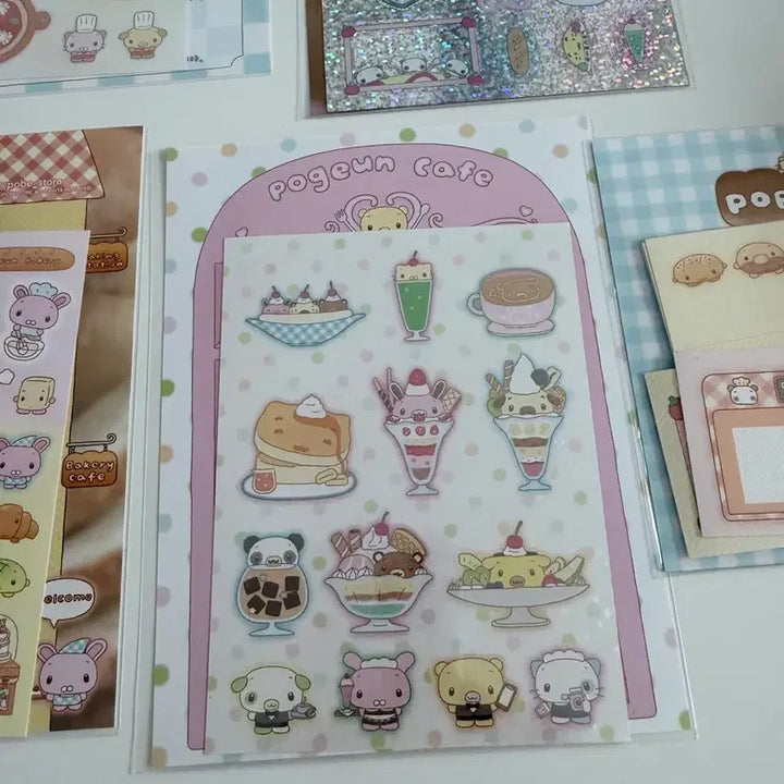 [BUNJANG] POBE Bakery Sticker Set / 포베 스티커 포근베이커리 세트판매