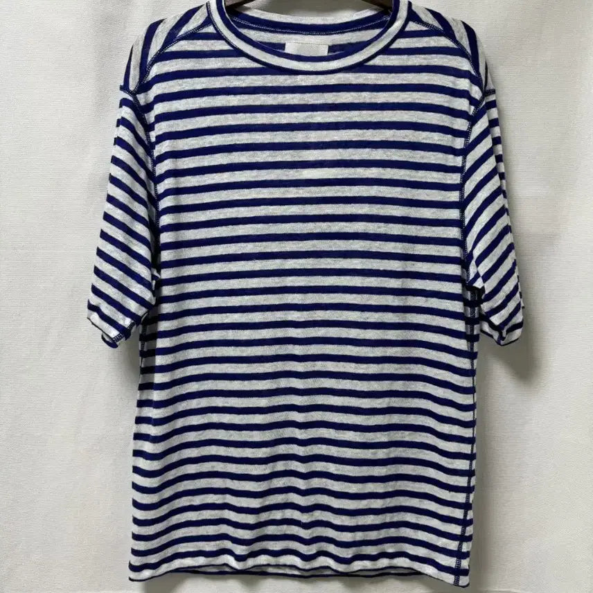 [BUNJANG] Drakes Striped Short Sleeve T-Shirt Size 42 / 드레익스 스트라이프 반팔 42