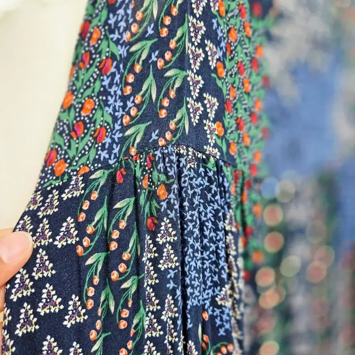 [BUNJANG] Luxury Pleats String Long Dress / 럭셔리플리츠 끈 롱 원피스