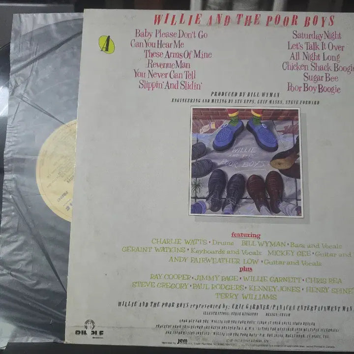 [BUNJANG] Willie and the Poor Boys 1985 Debut LP / 윌리앤 더 푸어보이즈(Willie and the Poor~)_LP US