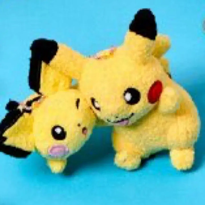 [BUNJANG] Pokemon Pop-up Store Chalsak Mascot Pikachu &amp; Pichu Keychain Bundle / 포켓몬스터 팝업스토어 찰싹 마스코트 피카츄 피츄 키링 일괄