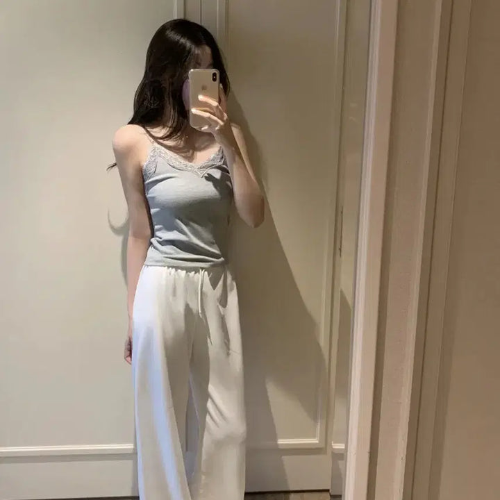 [BUNJANG] JENNIO Lazy Jersey Training Pants Navy/White / (교환O) 제니오 레이지 저지 트레이닝 팬츠 네이비/화이트 롱->숏
