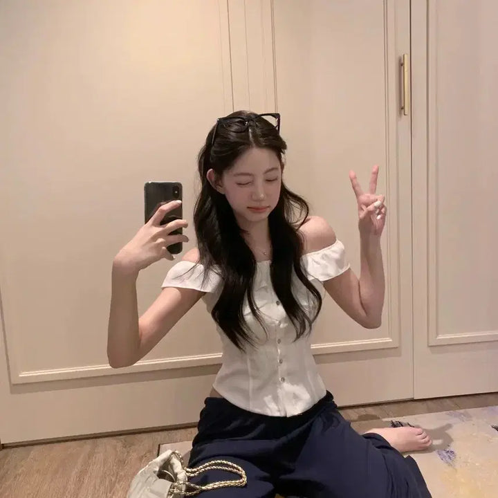 [BUNJANG] JENNIO Lazy Jersey Training Pants Navy/White / (교환O) 제니오 레이지 저지 트레이닝 팬츠 네이비/화이트 롱->숏
