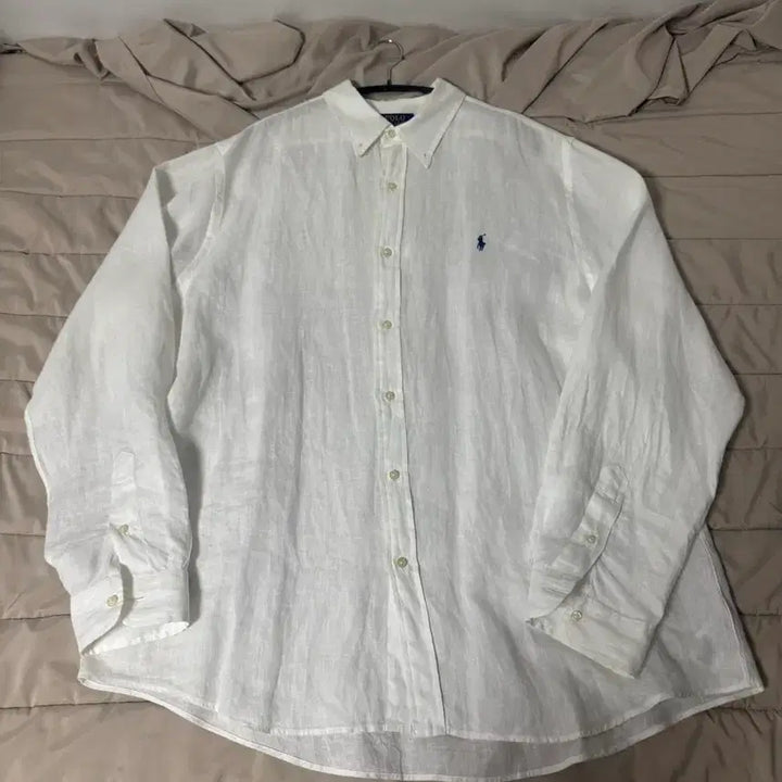[BUNJANG] Polo Linen Shirt XXL / 폴로 린넨셔츠 XXL