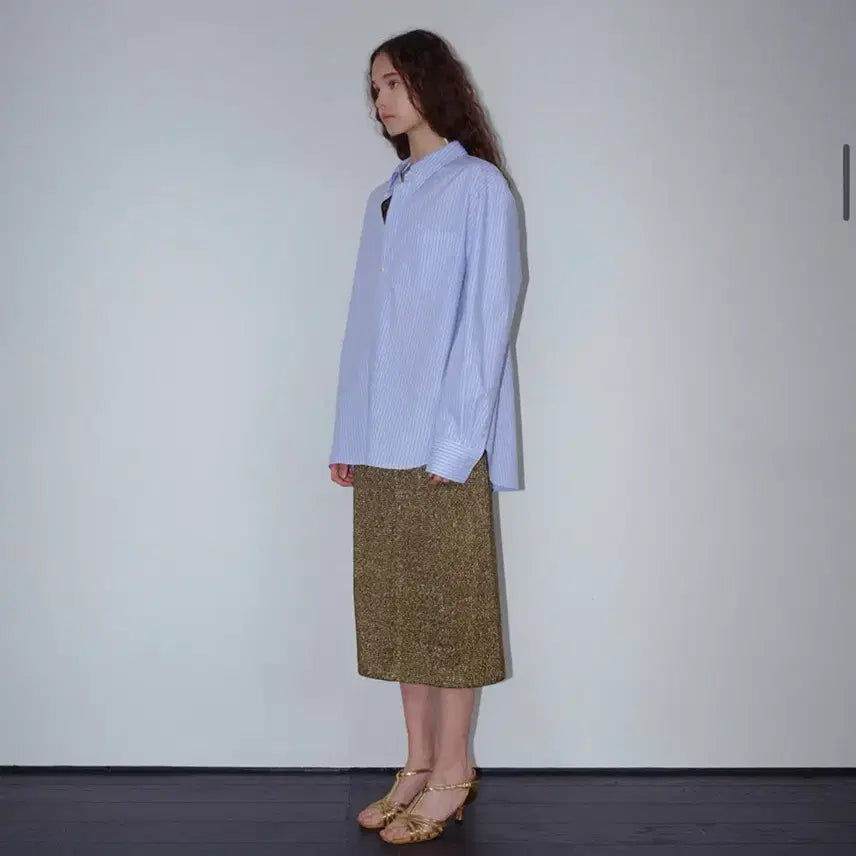 [BUNJANG] Munseon Stripe Shirt S / 문선 스트라이프 셔츠 S