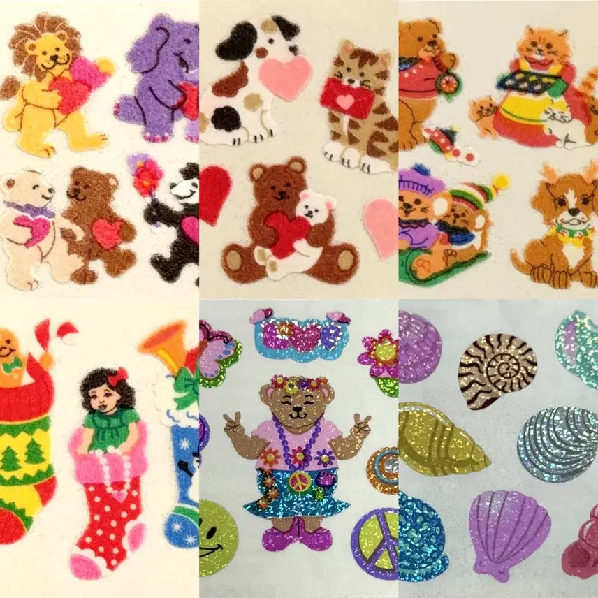 [BUNJANG] SandyLion Vintage Sticker Set (6 Packs) / 샌디라이온 빈티지 고전스티커 희귀제품 1컷 6종세트