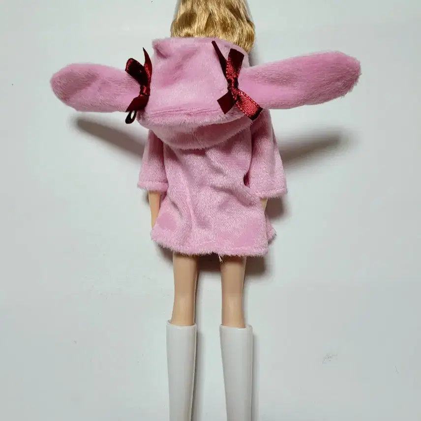 [BUNJANG] Takara Tomy Pink Rabbit Hood Dress Licca Doll / 타카라토미 분홍 토끼 후드 원피스 리카인형