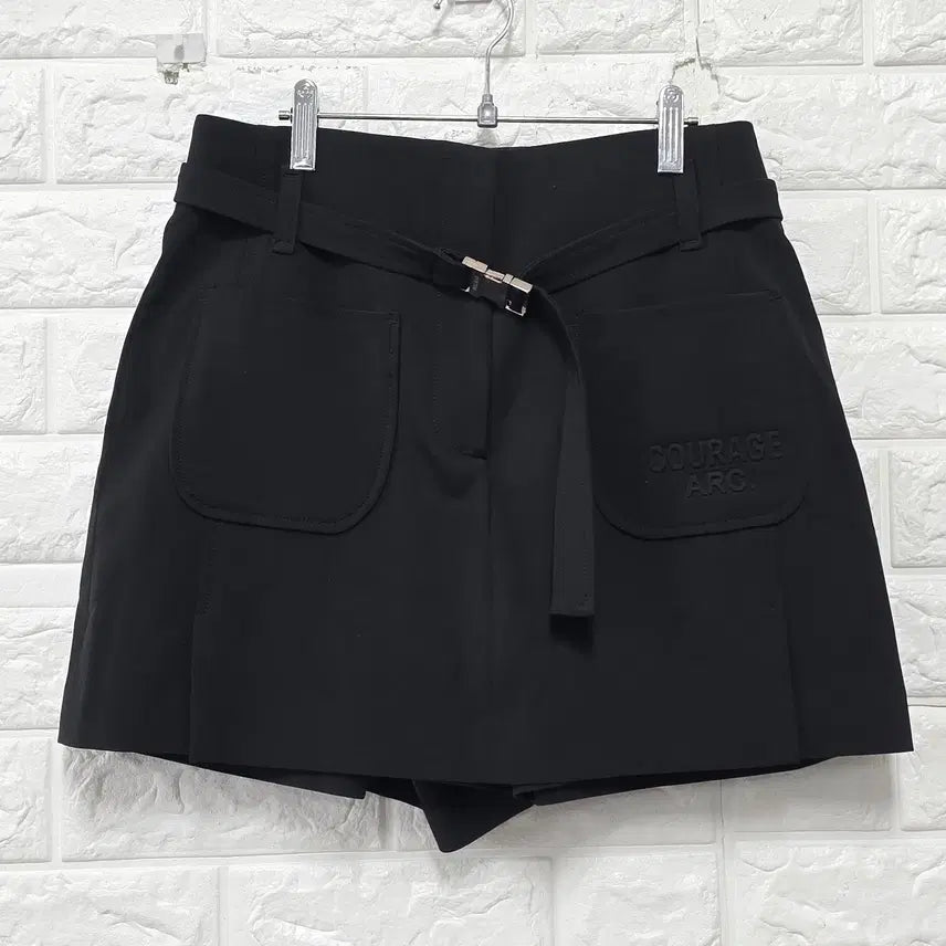 [BUNJANG] Hansome System 27 Inch Black Belted Skirt Pants / 27인치 23s 한섬 시스템 블랙 벨티드 치마바지 D142