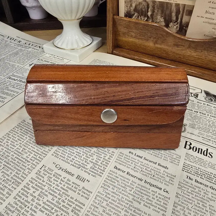 [BUNJANG] Vintage Wood Box Jewelry Box / 빈티지 우드 박스 미니 보석함 상자