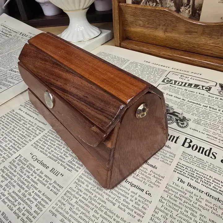 [BUNJANG] Vintage Wood Box Jewelry Box / 빈티지 우드 박스 미니 보석함 상자