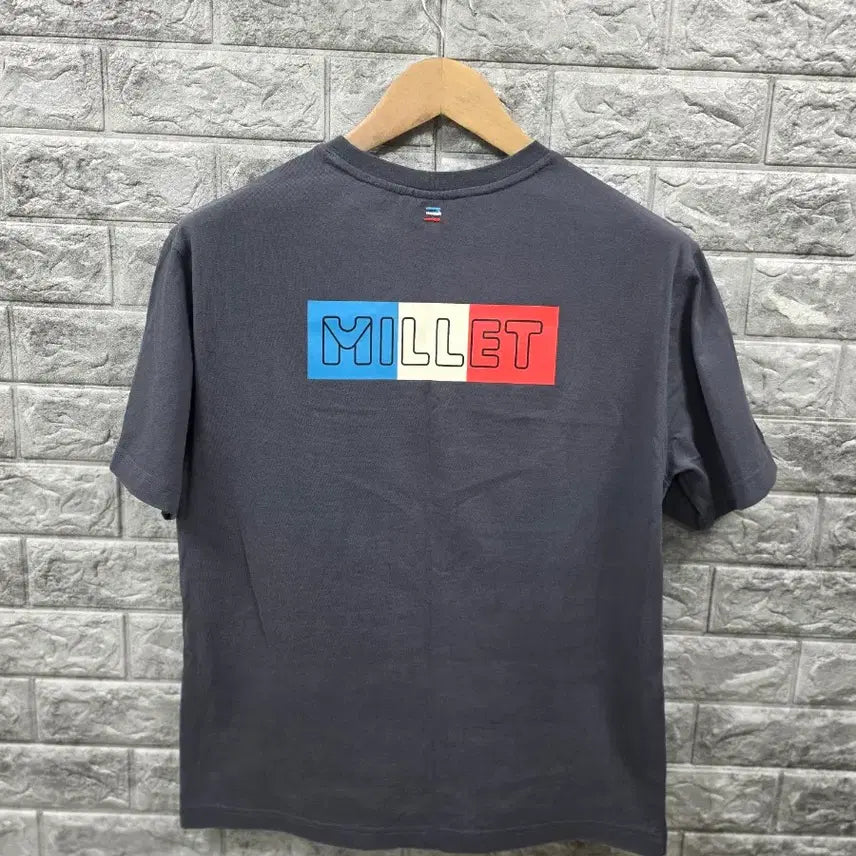 [BUNJANG] Millet Steady Eight T-Shirt Grey Size 95 / 밀레 스테디에잇 반팔 티셔츠 그레이 사이즈 95