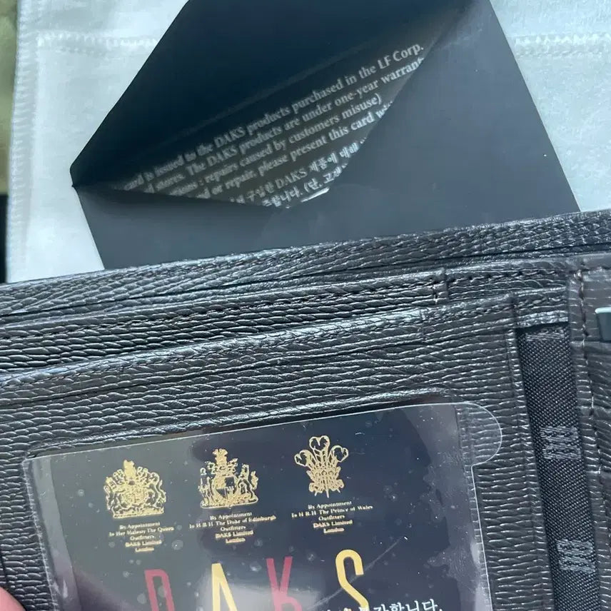 [BUNJANG] Daks Bi-fold Wallet Black / 닥스 반지갑 새상품