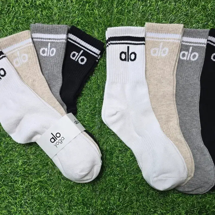 [BUNJANG] ALO YOGA Socks (Set of 8 Pairs) / 알로 요가 ALO 양말