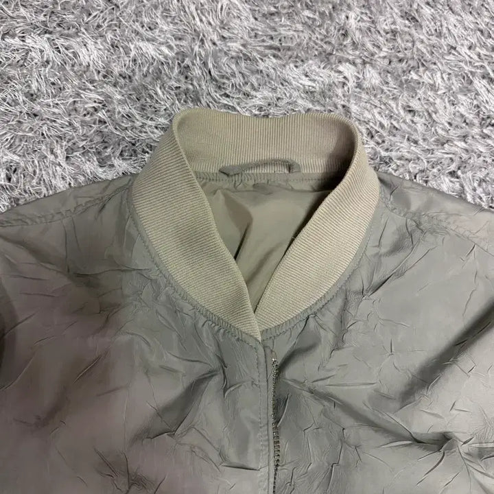 [BUNJANG] Versace Collection Zip-Up Bomber Jacket - Grey / 배르사체 이태리 명품 컬렉션 집업 그레이 봄버 점퍼 자켓 100L