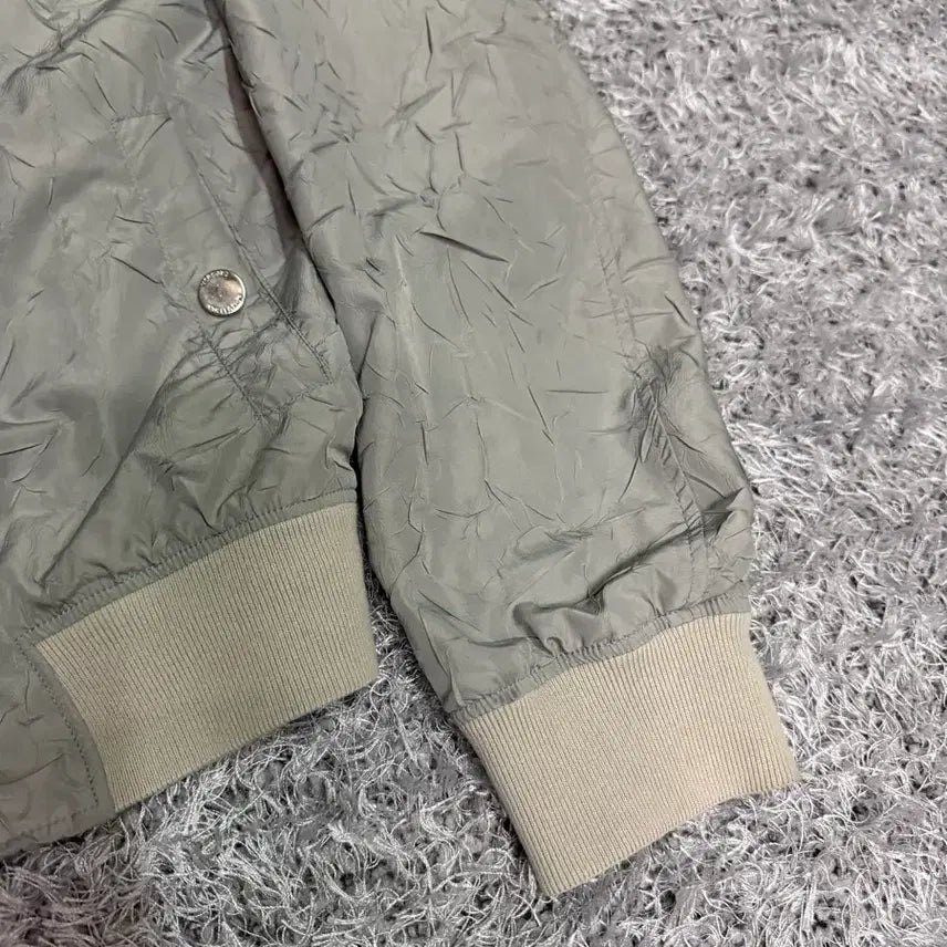 [BUNJANG] Versace Collection Zip-Up Bomber Jacket - Grey / 배르사체 이태리 명품 컬렉션 집업 그레이 봄버 점퍼 자켓 100L