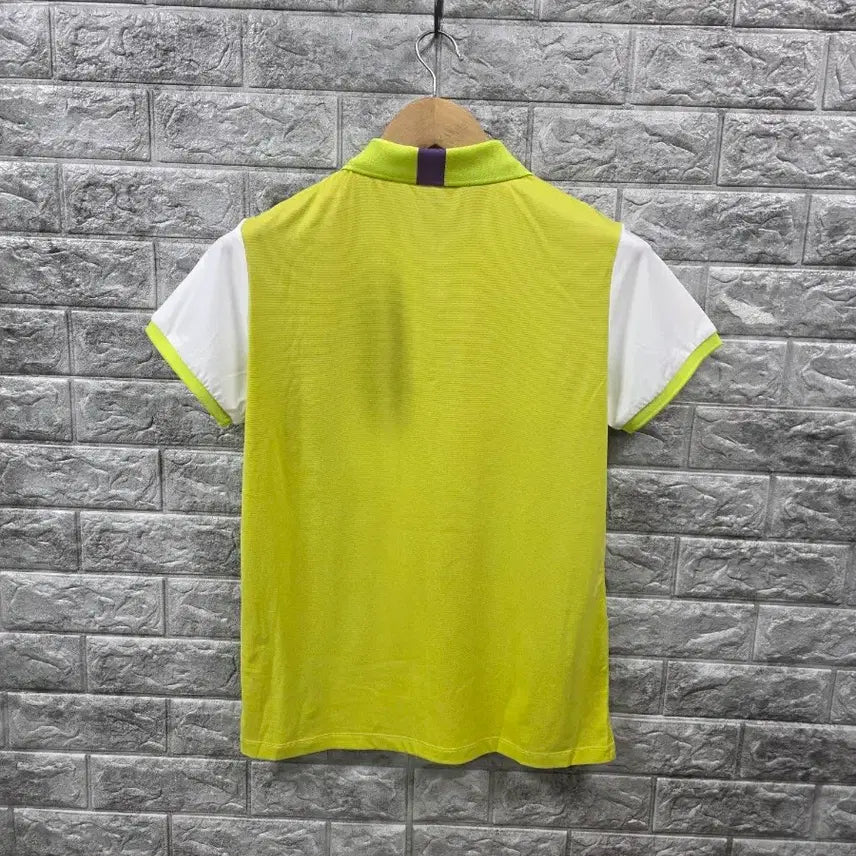 [BUNJANG] The North Face White/Lime Polo T-Shirt Size 95 / 노스페이스 화이트/라임 폴로 반팔 티셔츠  사이즈 95