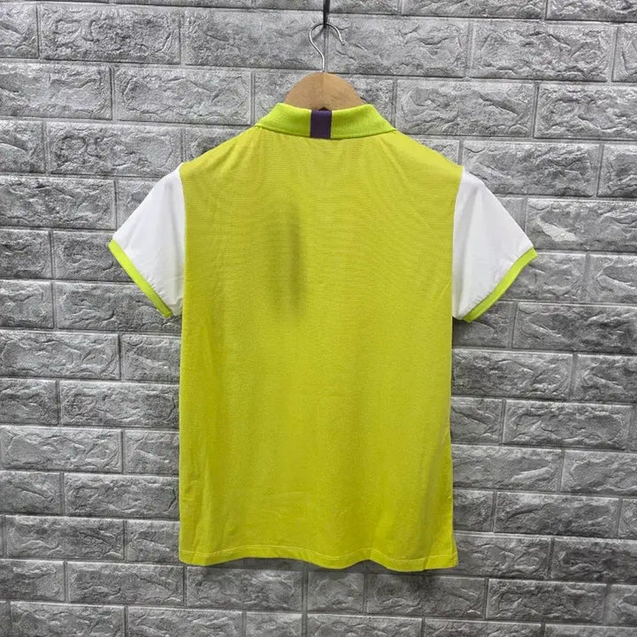 [BUNJANG] The North Face White/Lime Polo T-Shirt Size 95 / 노스페이스 화이트/라임 폴로 반팔 티셔츠  사이즈 95