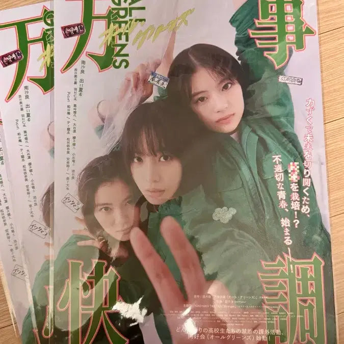 [BUNJANG] ALL GREENS 1st Week Original Poster Sealed / 올 그린스 1주차 오리지널 포스터 미개봉