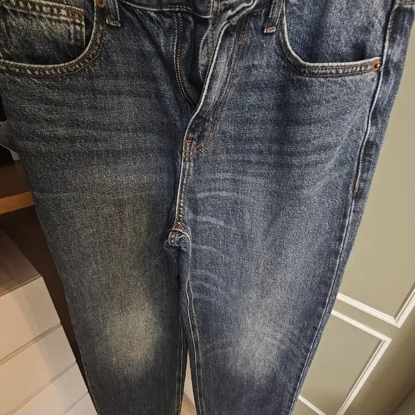 [BUNJANG] SPAO Straight Jeans Dark Indigo / 스파오 스트레이트 진