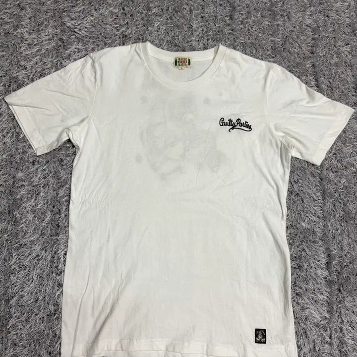 [BUNJANG] Wackomaria Guilty Parties Short Sleeve T-Shirt White 100L / 와코마리아 Guilty Parties 반팔 티셔츠 화이트 100L