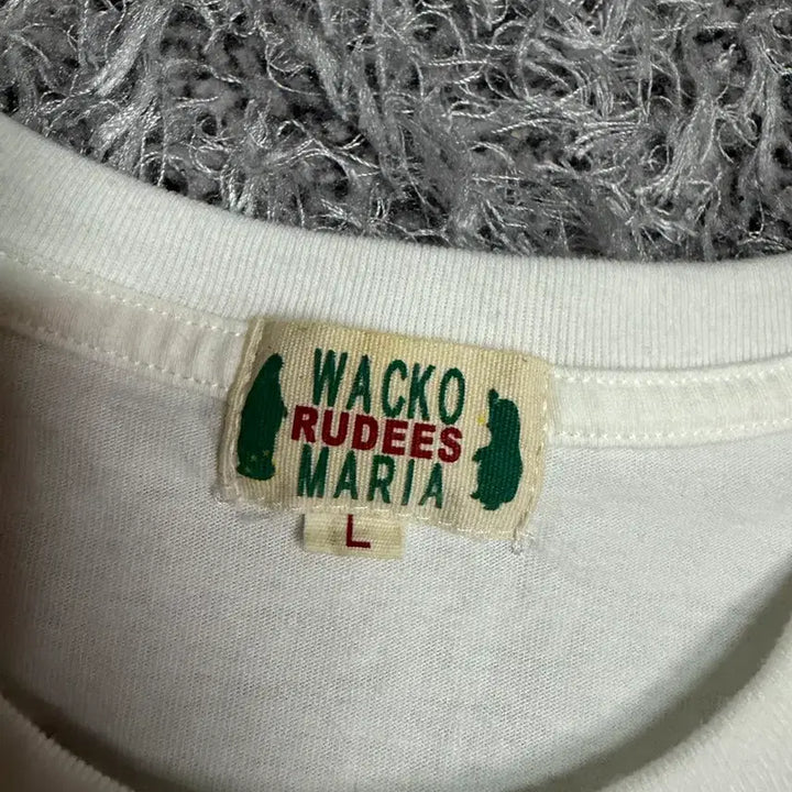 [BUNJANG] Wackomaria Guilty Parties Short Sleeve T-Shirt White 100L / 와코마리아 Guilty Parties 반팔 티셔츠 화이트 100L