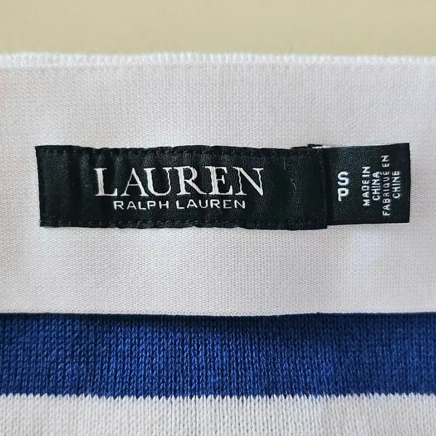 [BUNJANG] LAUREN Blue Stripe Midi Skirt / LAUREN 블루 스트라이프 스커트