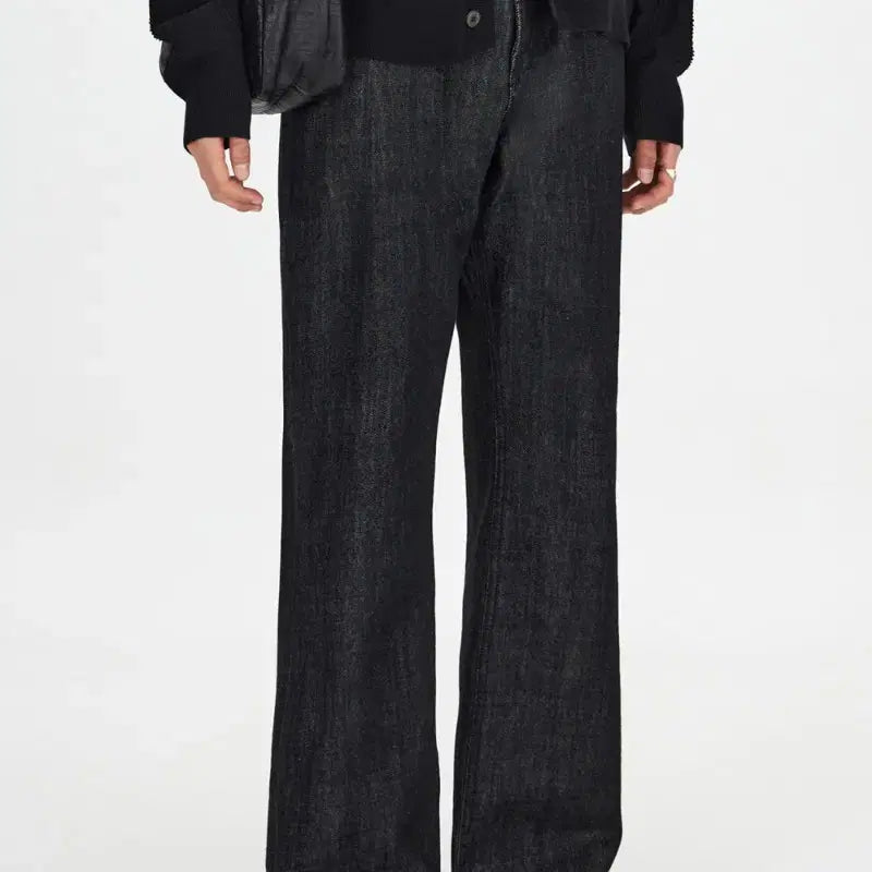 [BUNJANG] Youth Flare Denim Pants Washed Black / youth 유스 플레어 데님 팬츠 워시드 블랙