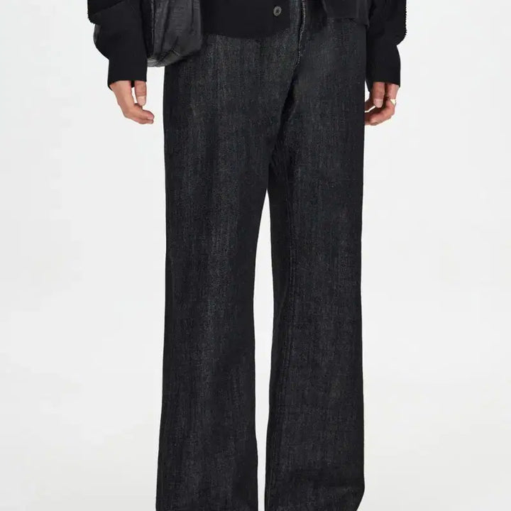 [BUNJANG] Youth Flare Denim Pants Washed Black / youth 유스 플레어 데님 팬츠 워시드 블랙