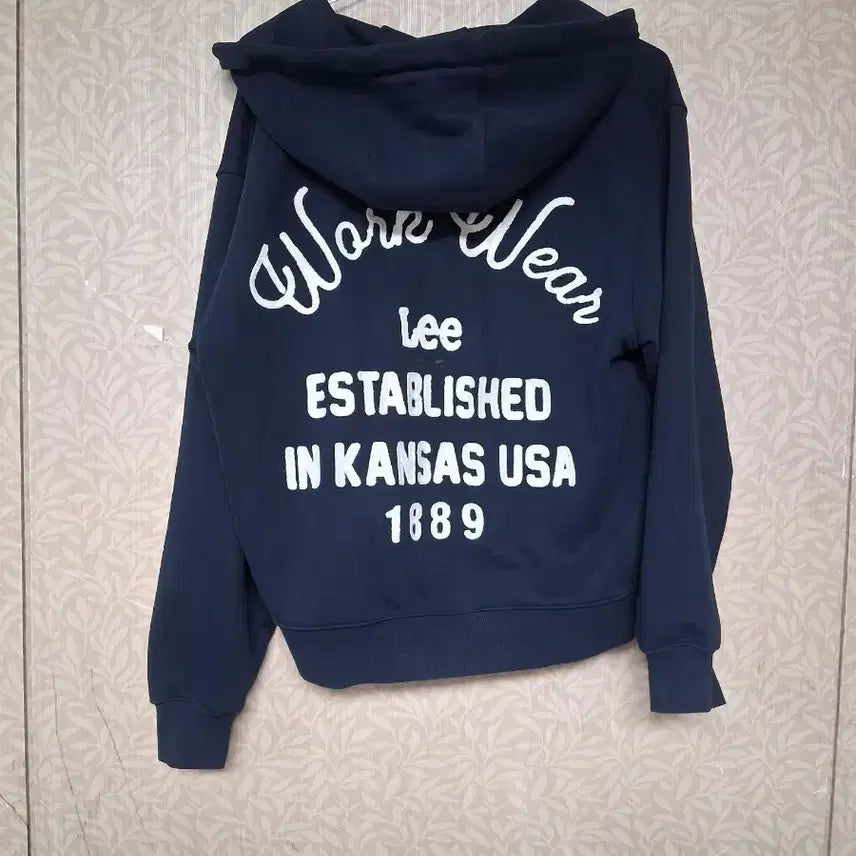 [BUNJANG] Lee Navy Work Hooded Zip-Up (Size S) / Lee 리 워크 후드 집업 네이비((S)