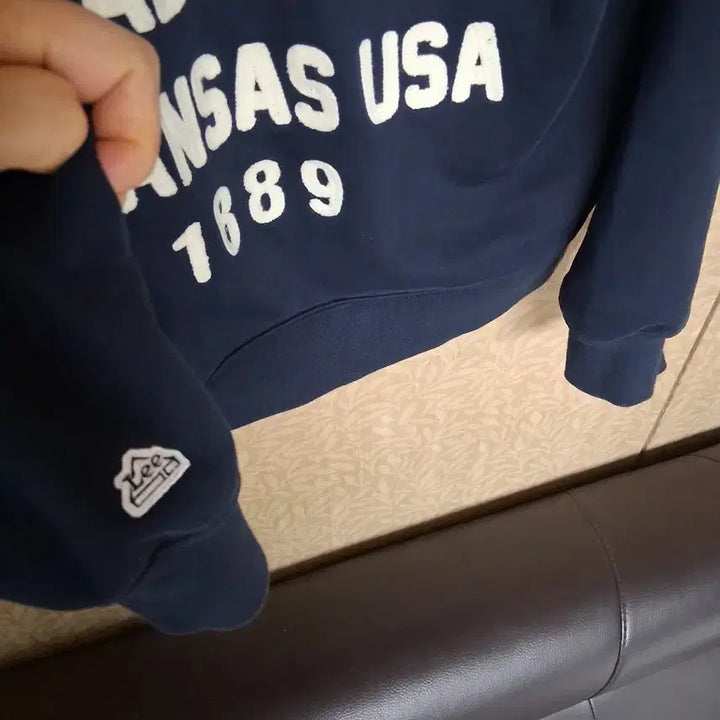 [BUNJANG] Lee Navy Work Hooded Zip-Up (Size S) / Lee 리 워크 후드 집업 네이비((S)