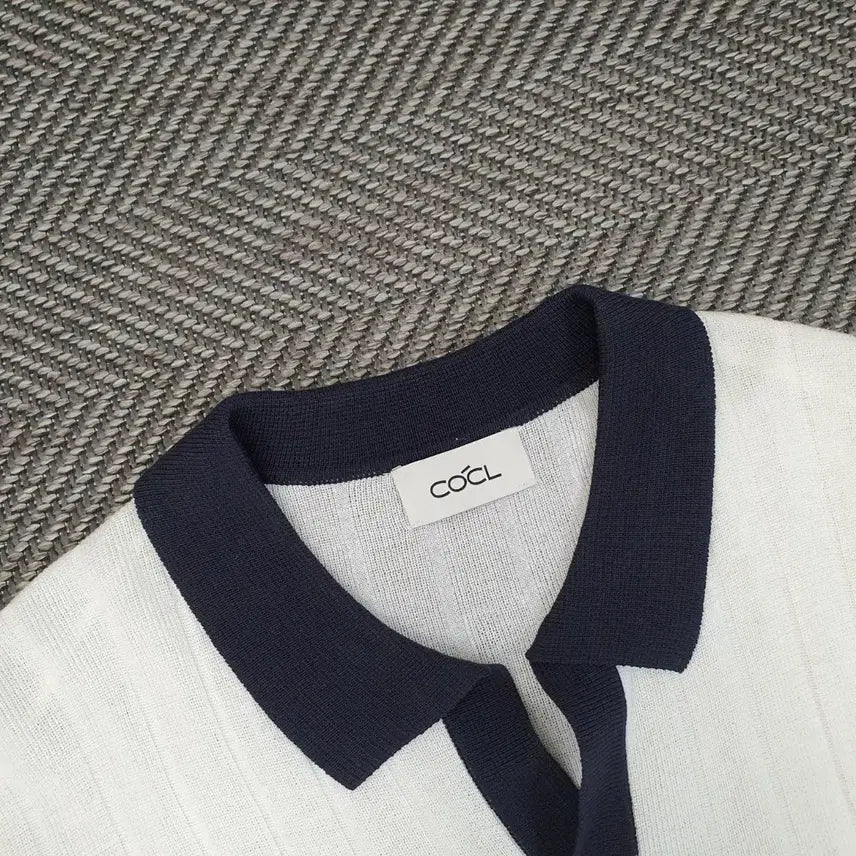 [BUNJANG] Custom Accolock Short-Sleeve Knit Polo Shirt (Men&