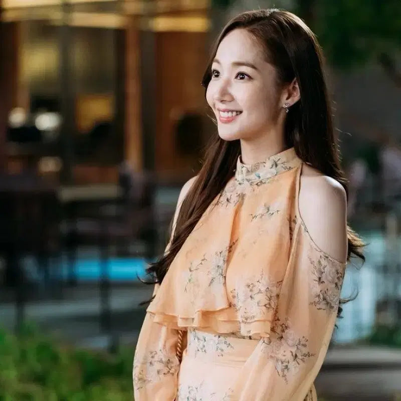 [BUNJANG] Not Your Roses Off-Shoulder Frill Dress (Yellow) / 낫유어로즈 오프숄더 프릴 원피스(옐로우)