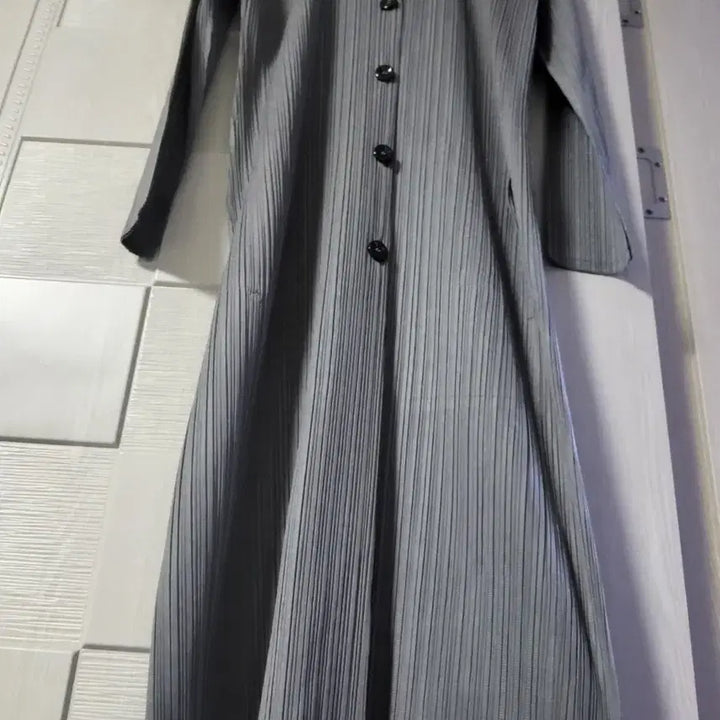 [BUNJANG] Pleated Jacket Charcoal Gray / 플리츠 자켓 차콜 그레이