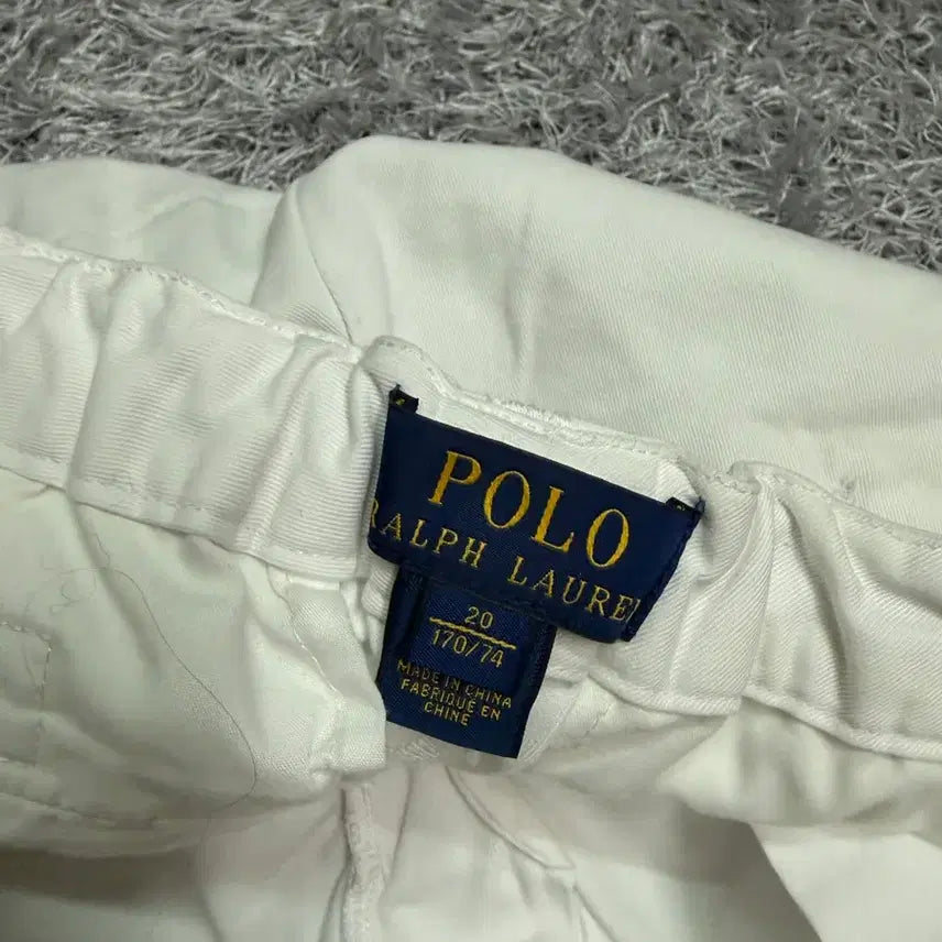 [BUNJANG] Polo Ralph Lauren White Pony Embroidery Shorts 28 / 폴로 랄프로렌 화이트 반바지 포니 자수 28