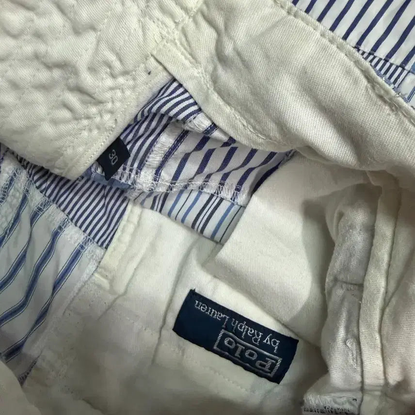 [BUNJANG] Polo Ralph Lauren Patchwork Stripe Shorts / 패치워크 스트라이프 반바지 폴로 랄프로렌 30 팬츠