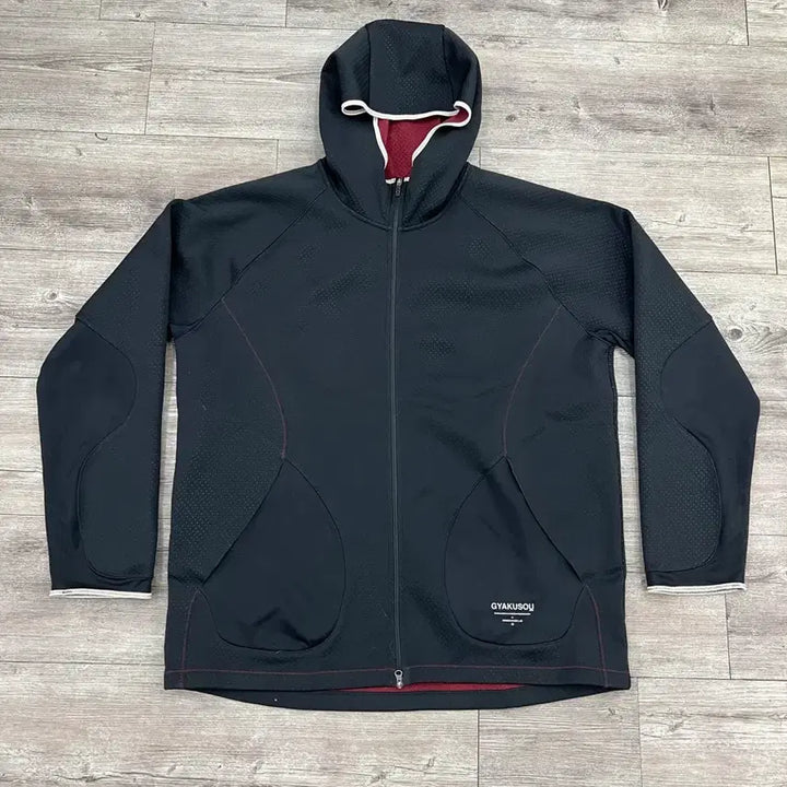 [BUNJANG] Gyakusou Black Hooded Zip-Up Jacket / 갸쿠소우 GYAKUSOU 블랙 후드 집업 자켓