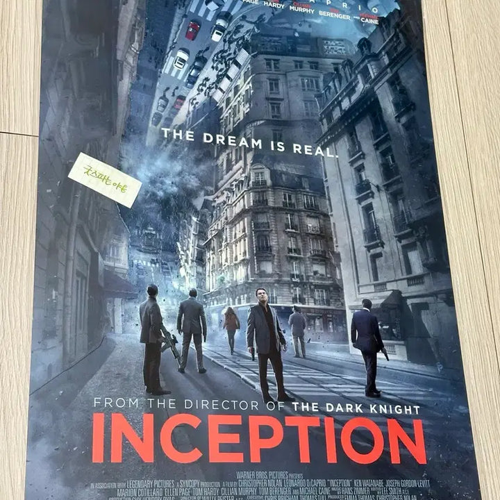 [BUNJANG] Inception Main Teaser Poster (A3) - 2023 Limited Re-release / [2023초희귀한정판]영화 인셉션 포스터 메인 티저 포스터(A3)