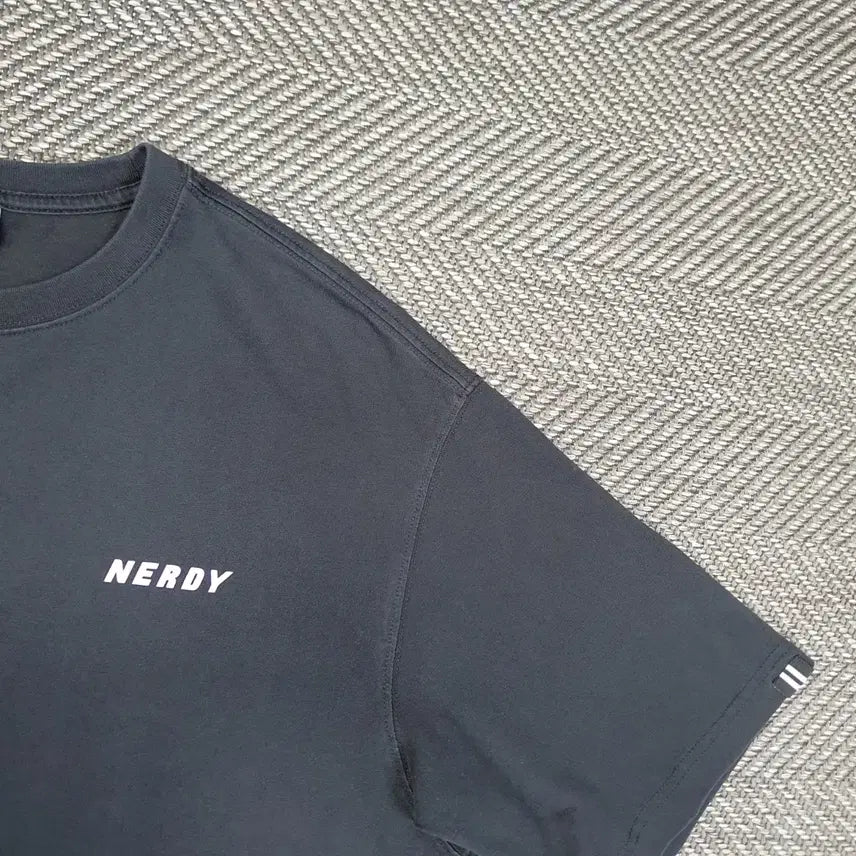 [BUNJANG] NERDY Oversized Short-Sleeve Cotton T-Shirt Men&