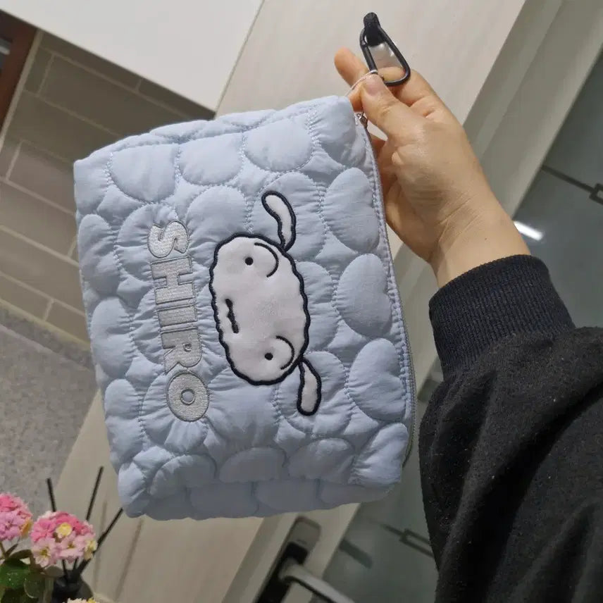 [BUNJANG] Quilted Pouch Bag / 파우치가방 얇은퀼팅