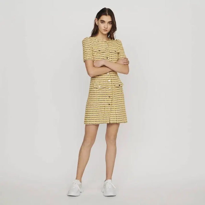 [BUNJANG] Maje Tweed Dress / 마쥬 강소라 트위드 원피스(34)