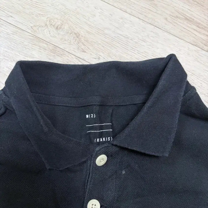 [BUNJANG] CARIXE Pike Pique L/S Polo Long-Sleeve T-shirt Black / (M) 카키스 피케 L/S 폴로 긴팔 티셔츠 블랙