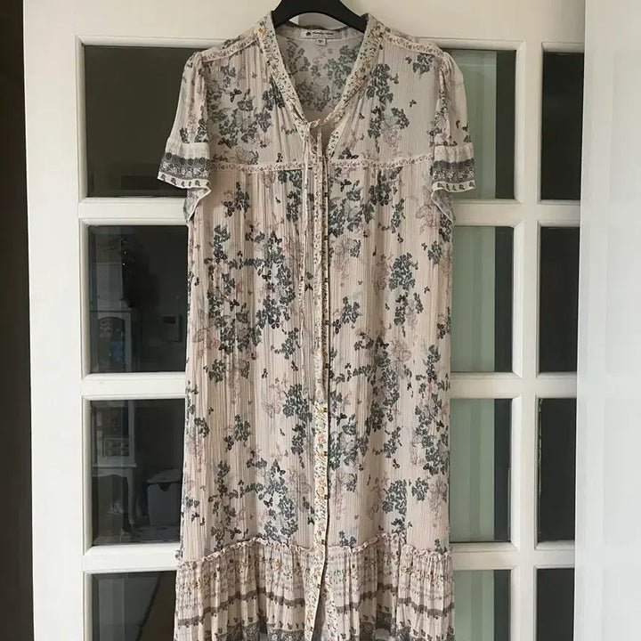 [BUNJANG] Thursday Island Pleated Chiffon Dress / 써스데이 Island 플리츠 쉬폰 원피스 55-66