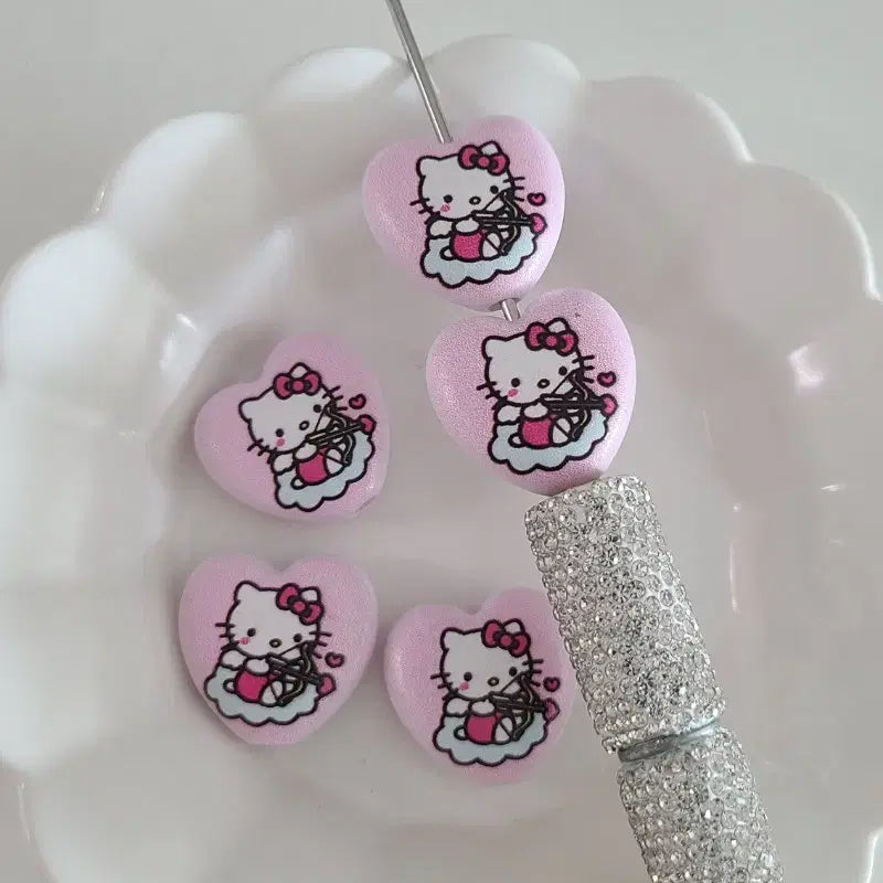 [BUNJANG] Kitty Bead Charm Kit (Keyring Compatible) / 키티볼꾸비즈(키링가능)