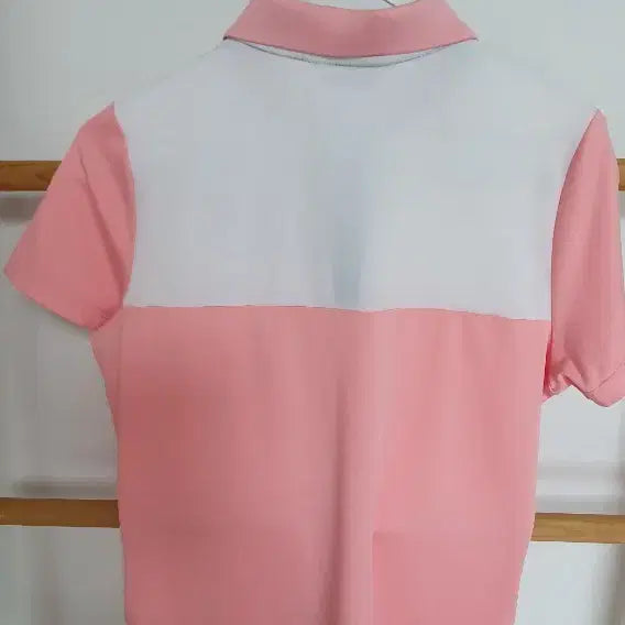 [BUNJANG] Fila Pink/White Color Block Short Sleeve T-Shirt Size 95 / 휠라 분홍/화이트 배색 반팔 티셔츠95