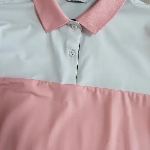 [BUNJANG] Fila Pink/White Color Block Short Sleeve T-Shirt Size 95 / 휠라 분홍/화이트 배색 반팔 티셔츠95