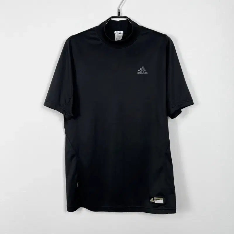 [BUNJANG] Adidas Black Mock Neck Short Sleeve T-Shirt L/XL / 아디다스/목폴라 블랙 반팔 티 티셔츠 여L/라덴