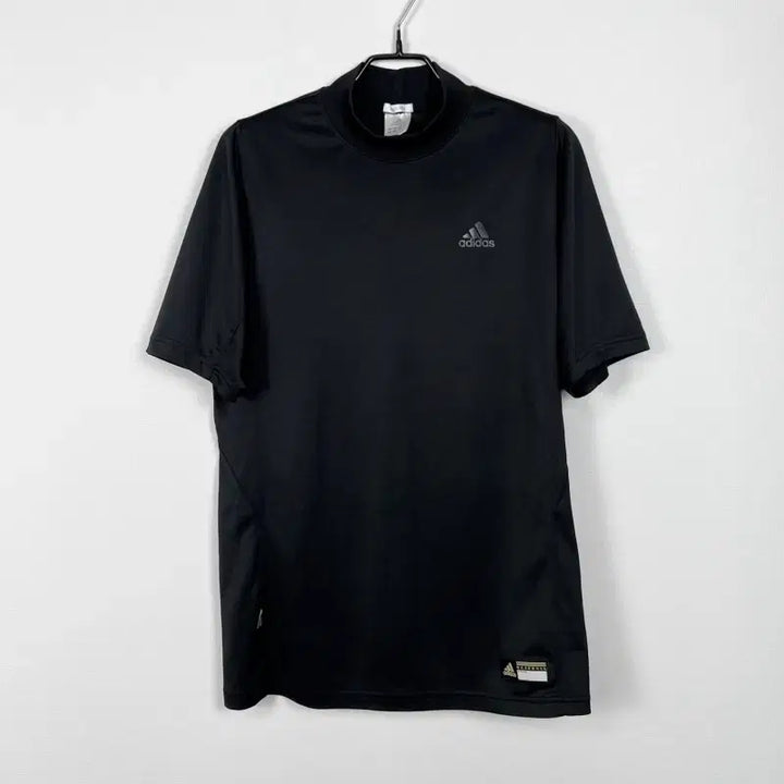 [BUNJANG] Adidas Black Mock Neck Short Sleeve T-Shirt L/XL / 아디다스/목폴라 블랙 반팔 티 티셔츠 여L/라덴