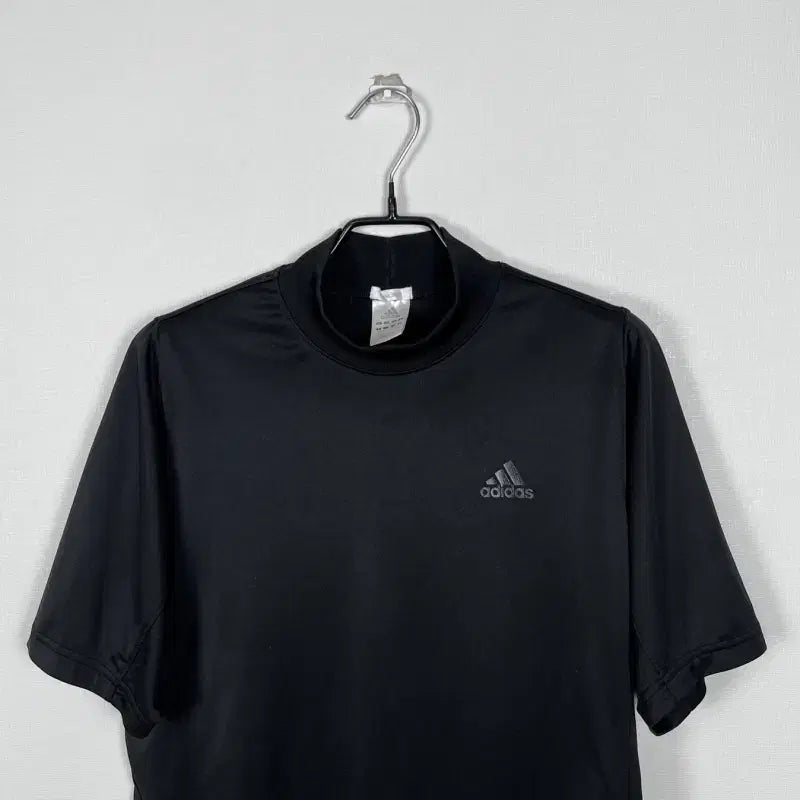[BUNJANG] Adidas Black Mock Neck Short Sleeve T-Shirt L/XL / 아디다스/목폴라 블랙 반팔 티 티셔츠 여L/라덴