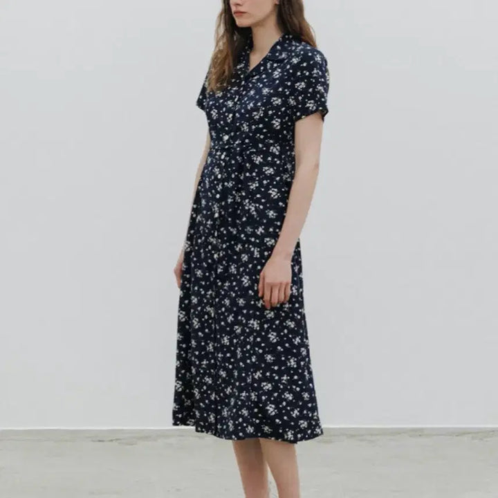 [BUNJANG] Sienne Jolie Jardin One-Piece Dress - Navy / 시엔느 Jolie jardin onepiece - navy